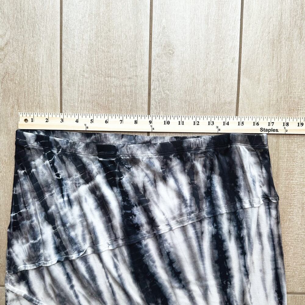 Karen by Karen Kane Maxi Tie Dye Skirt Jersey Knit Large Whimsygoth Boho - Picture 9 of 10